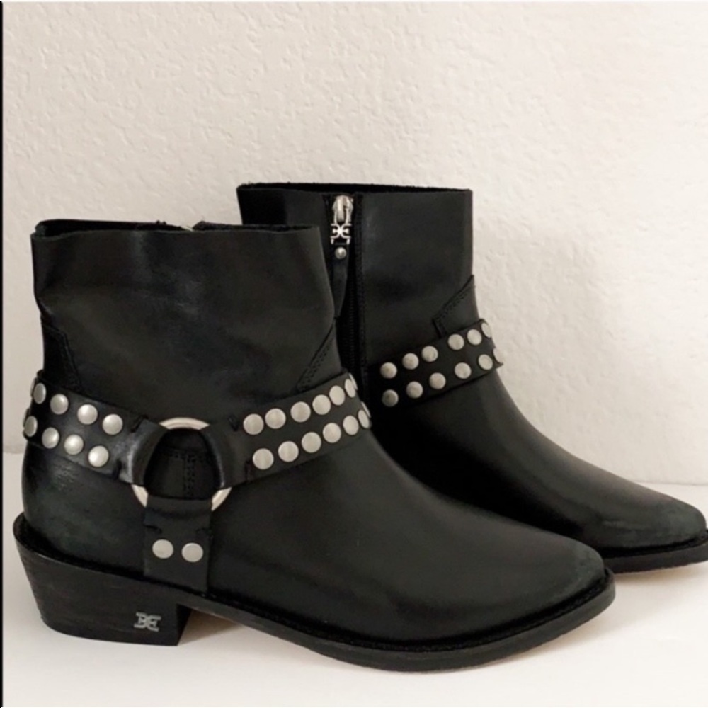 NWOT Sam Edelman Studded Biker Ankle Booties Boots